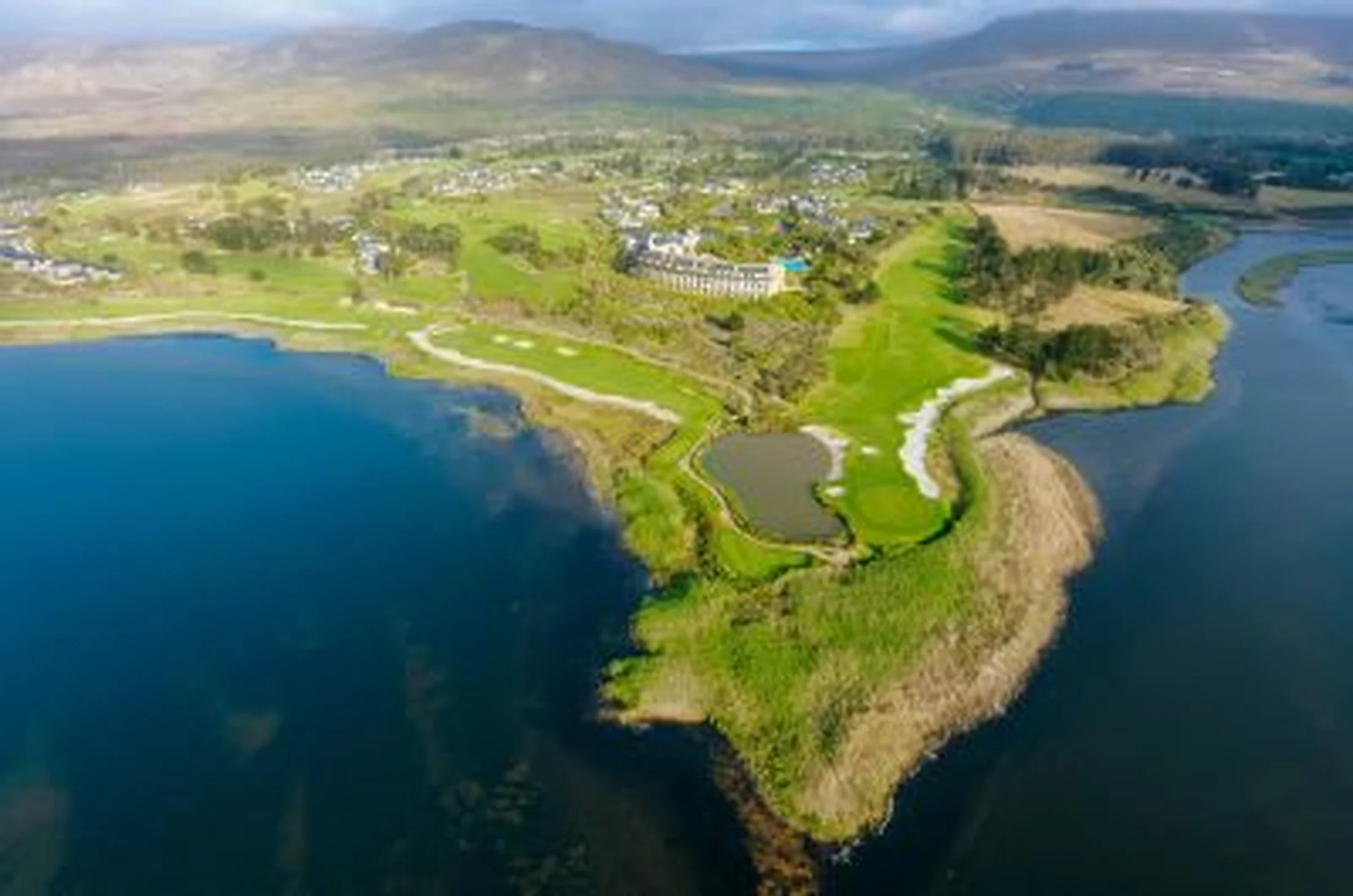 Scenic golf course and lagoon