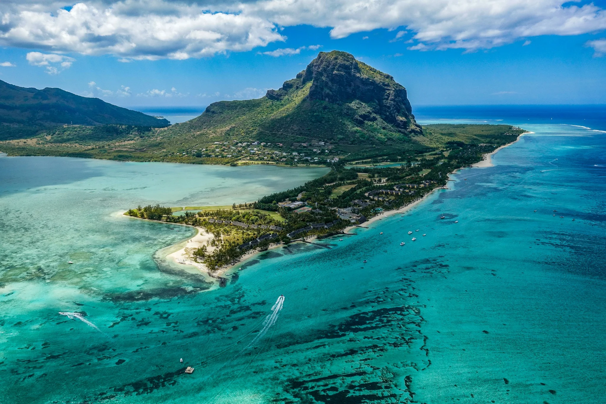 Mauritius island panorama