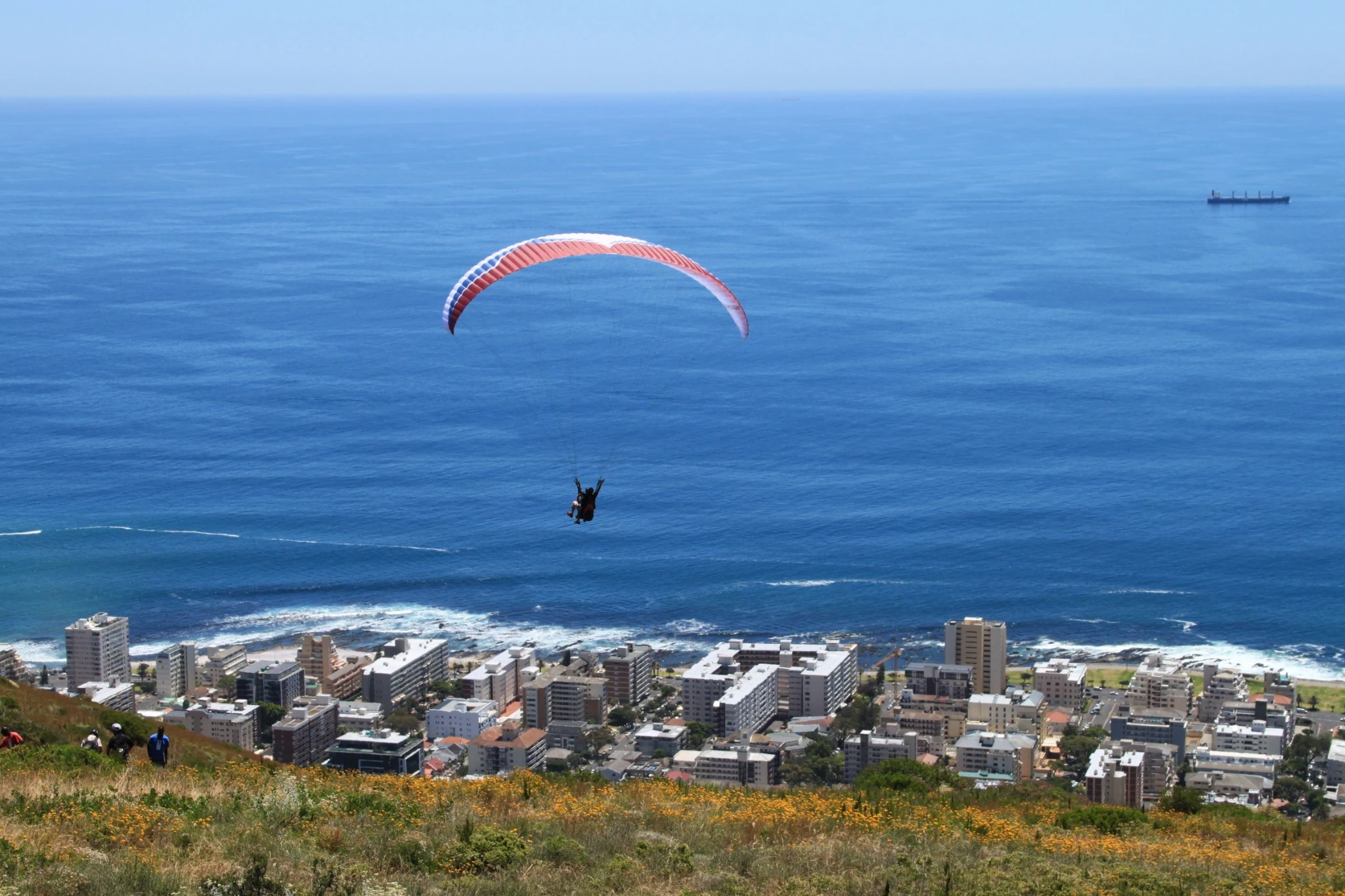 Paragliding over Cape Town